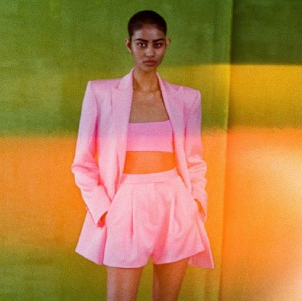 Alex Perry High‎ Waist Pleated Pink Shorts 4 - Picture 2 of 8